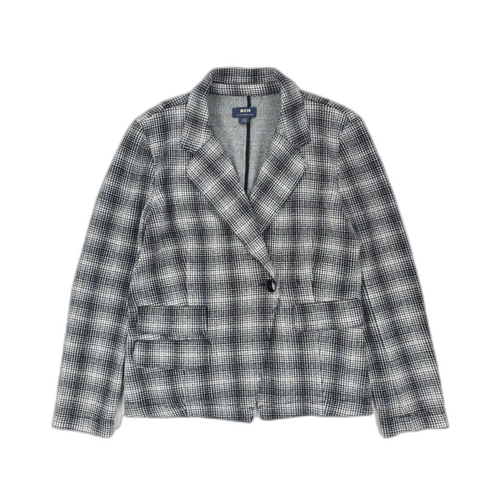 NEW Anthropologie Maeve Collegiate Knit Blazer Plaid Academia Preppy Old Money